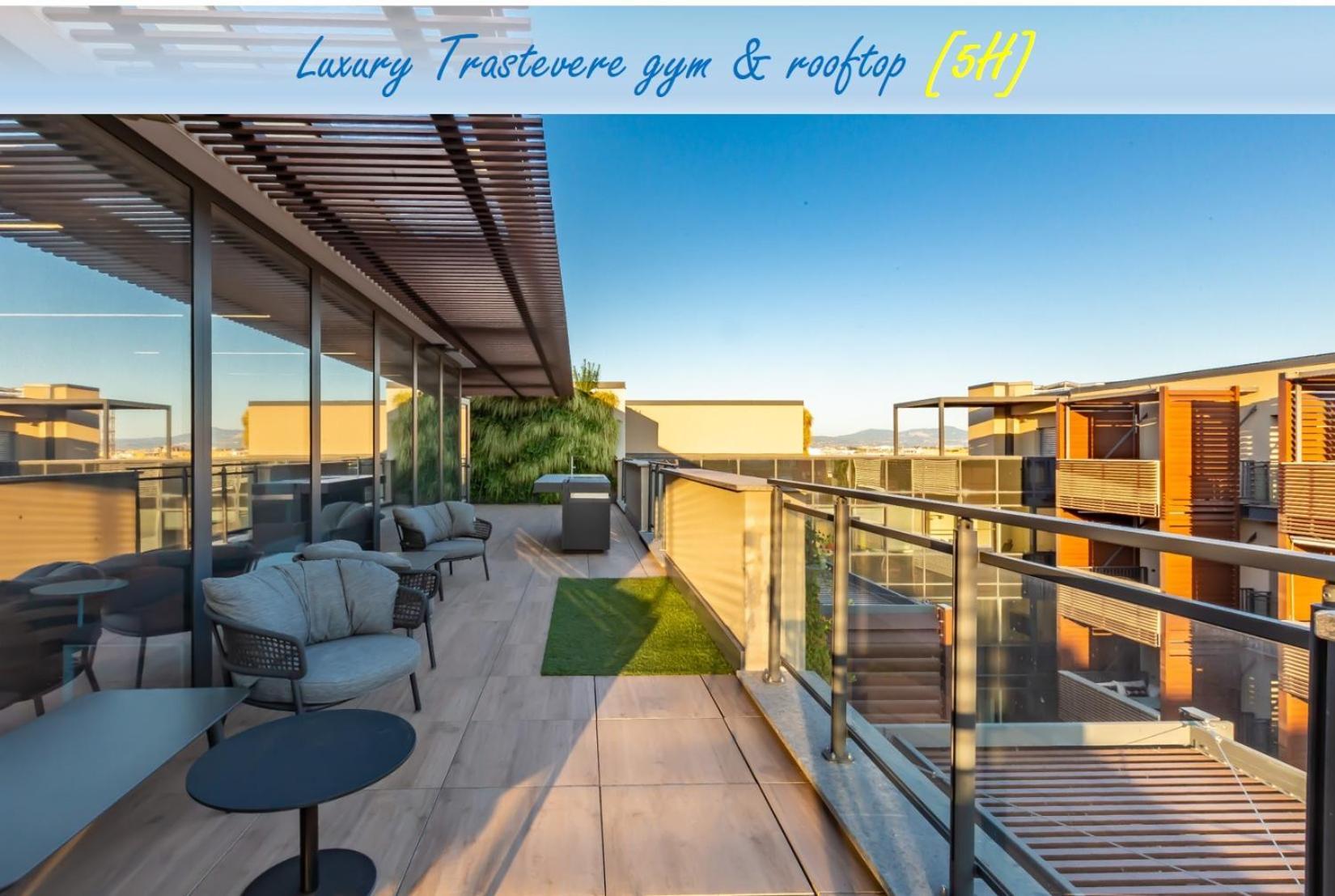 Luxury Trastevere Gym & Rooftop 5H Roma Ngoại thất bức ảnh
